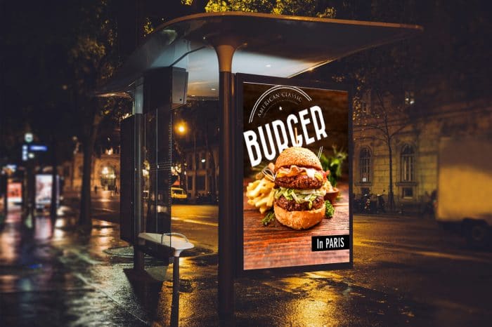 Affiche burger imprimé par Signum Imprimerie