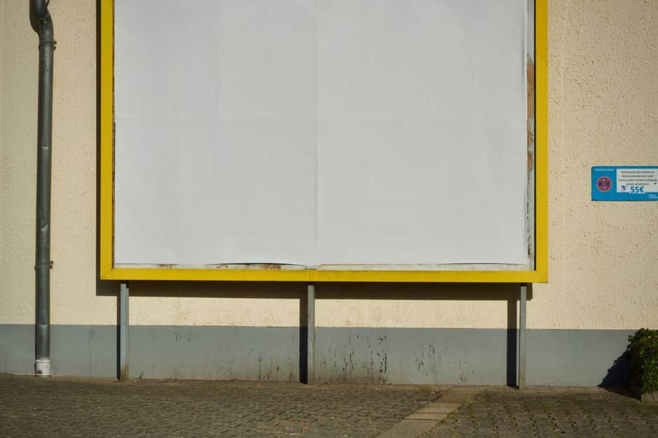 Panneau publicitaire imprimé par Signum Imprimerie