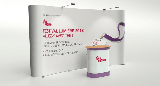 Stand parapluie imprimé par Signum Imprimerie